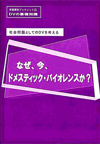 −社会問題としてのDVを考える−なぜ、今、ドメスティック・バイオレンスか!の表紙